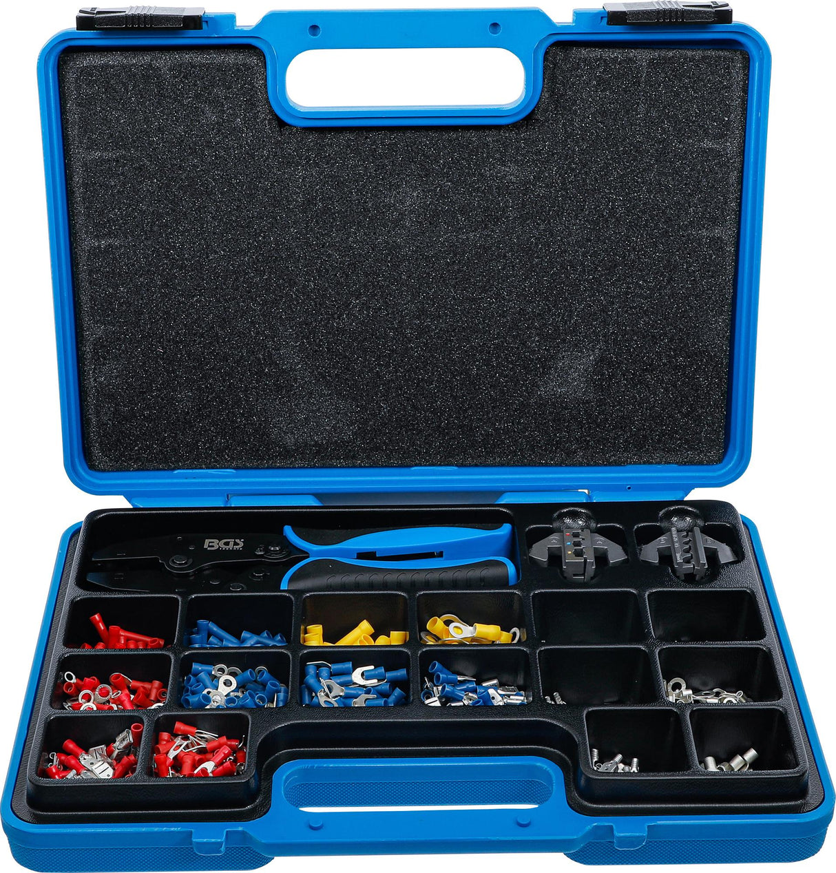 CRIMPING PLIERS SET | WITH 2 PAIRS OF JAWS | WITH CABLE LUG ASSORTMENT | 1000 PCS. (1411)