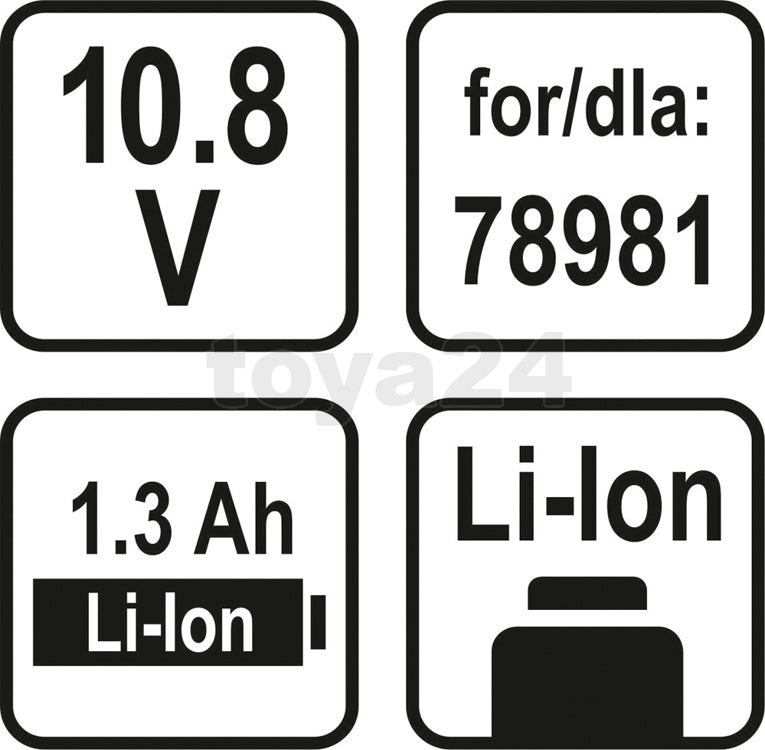 BATTERY 10.8V LI-ION 1.3AH (78985)