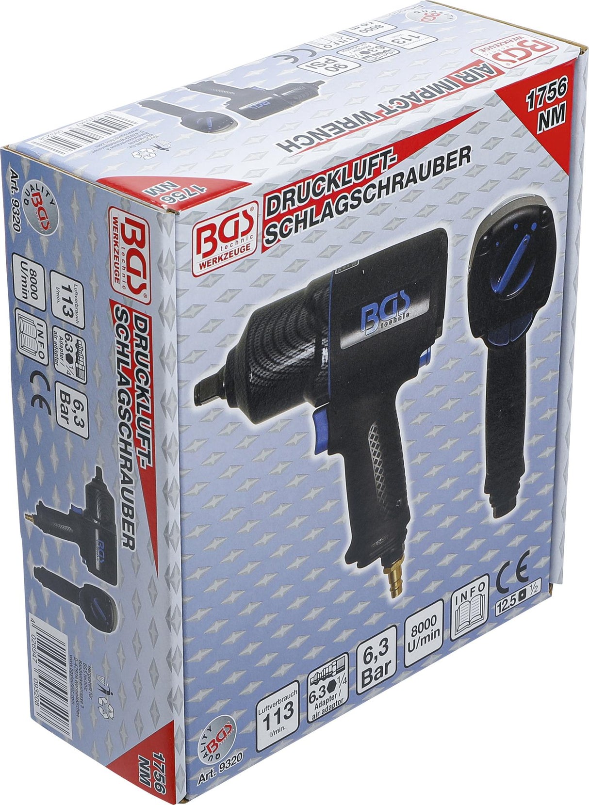 AIR IMPACT WRENCH | 12.5 MM (1/2") | 1756 NM (9320)
