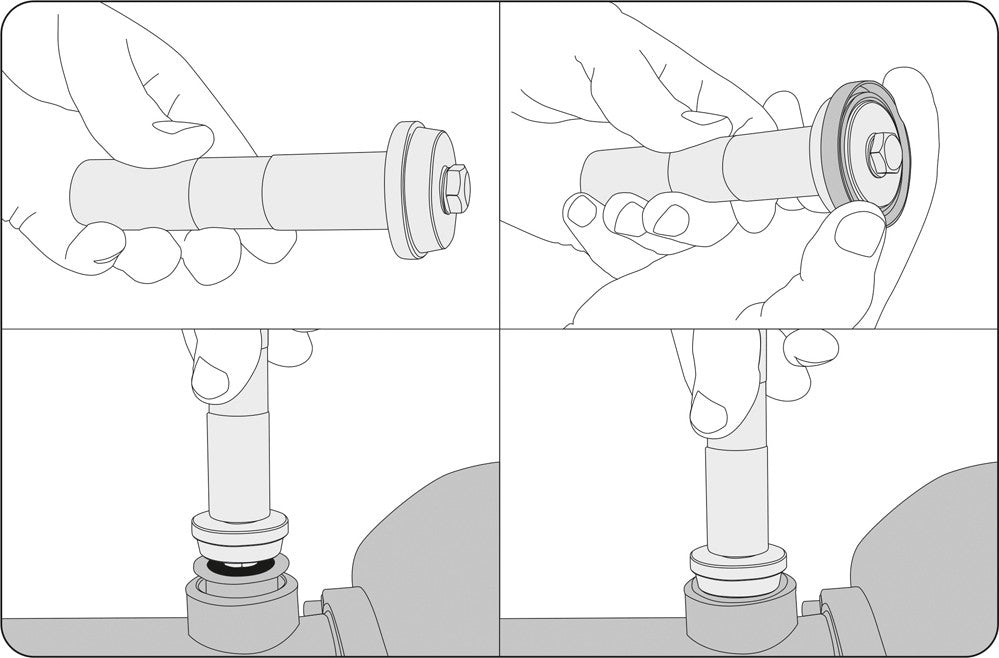 BEARING RACE AND SEAL DRIVER SET 10PCS (YT-0638)