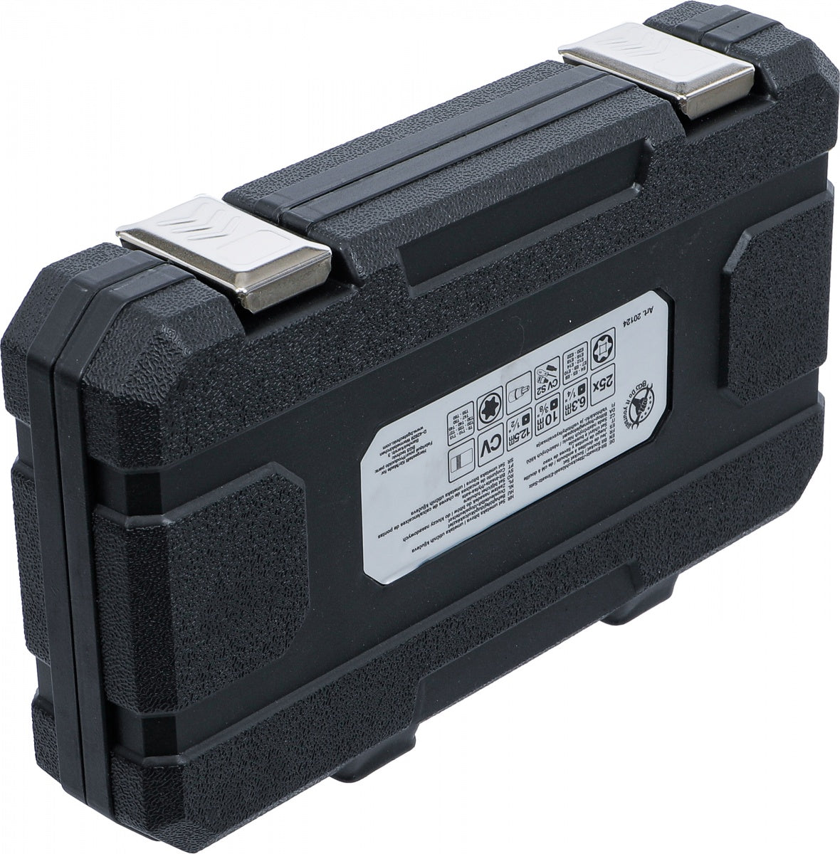 SOCKET AND BIT SET | 6.3 MM (1/4"), 10 MM (3/8"), 12.5 MM (1/2") DRIVE | E-STAR / T-STAR (FOR TORX) | 25 PCS (20124)