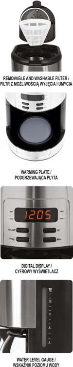 COFFEE MAKER | WITH TIMER | 1000W (68500)