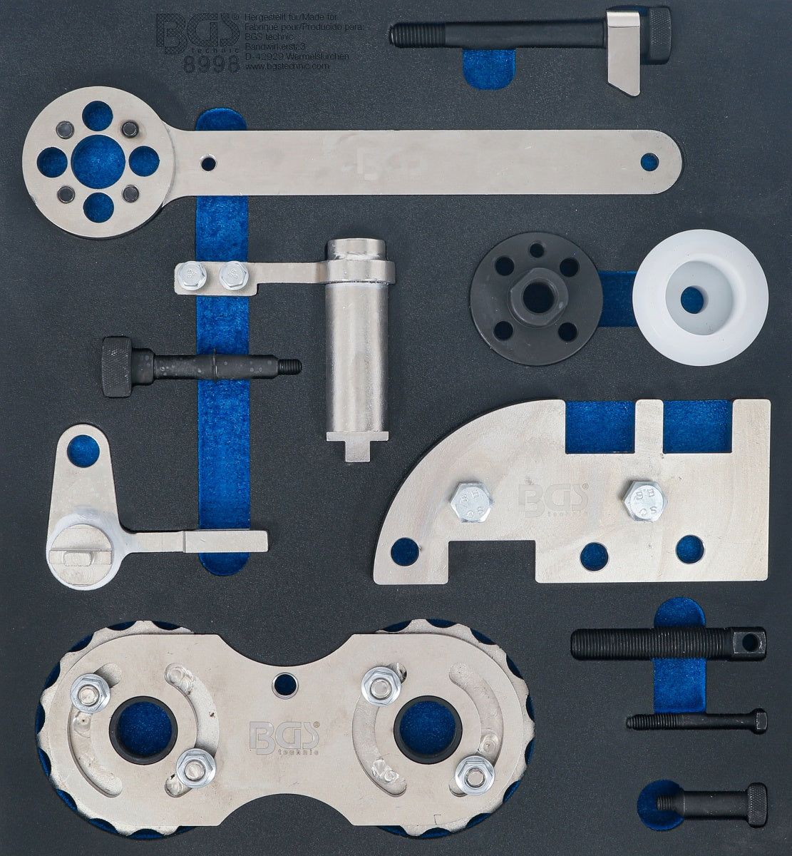 TOOL TRAY 2/3: ENGINE TIMING TOOL SET | FOR VOLVO B4204 (8998)