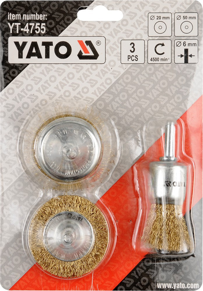 BRASS BRUSH SET 3PCS (YT-4755)