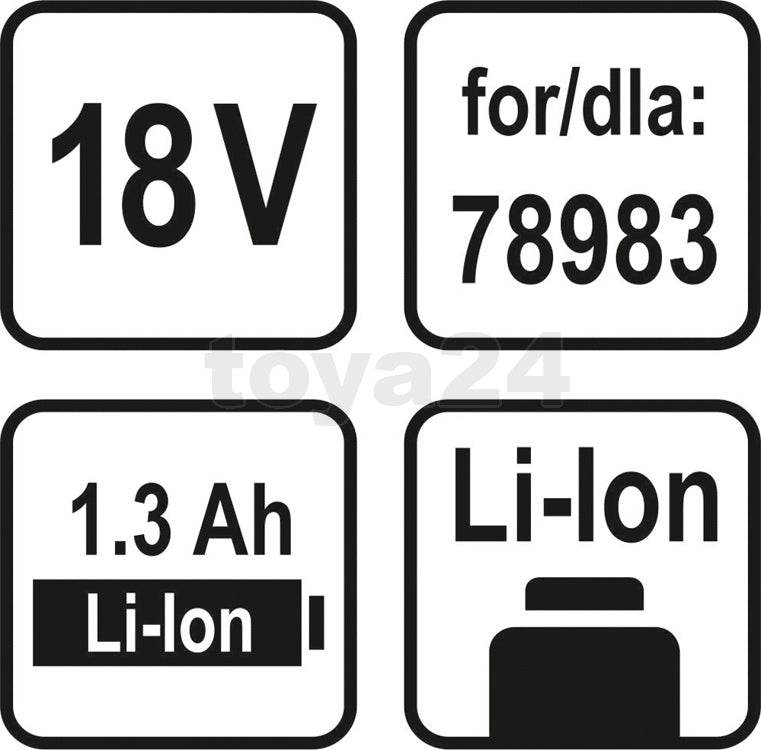 BATTERY 18V LI-ION 1.3AH (78987)