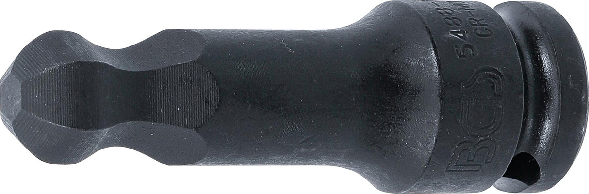 IMPACT BIT SOCKET | LENGTH 75 MM | 12.5 MM (1/2") DRIVE | INTERNAL HEXAGON WITH BALL HEAD 15 MM (5488-15)