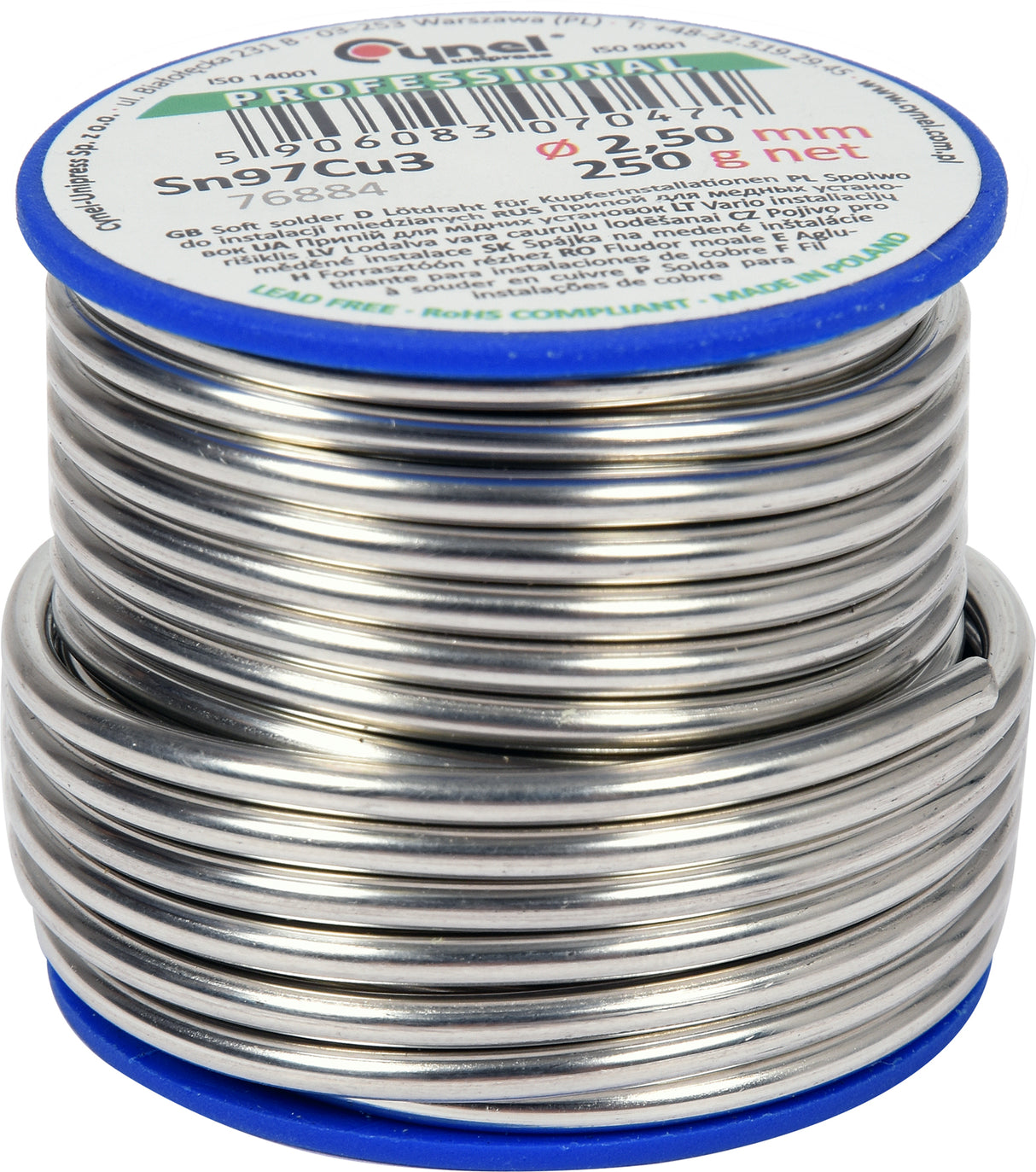 SOFT SOLDER 2.5MM 250G (76884)