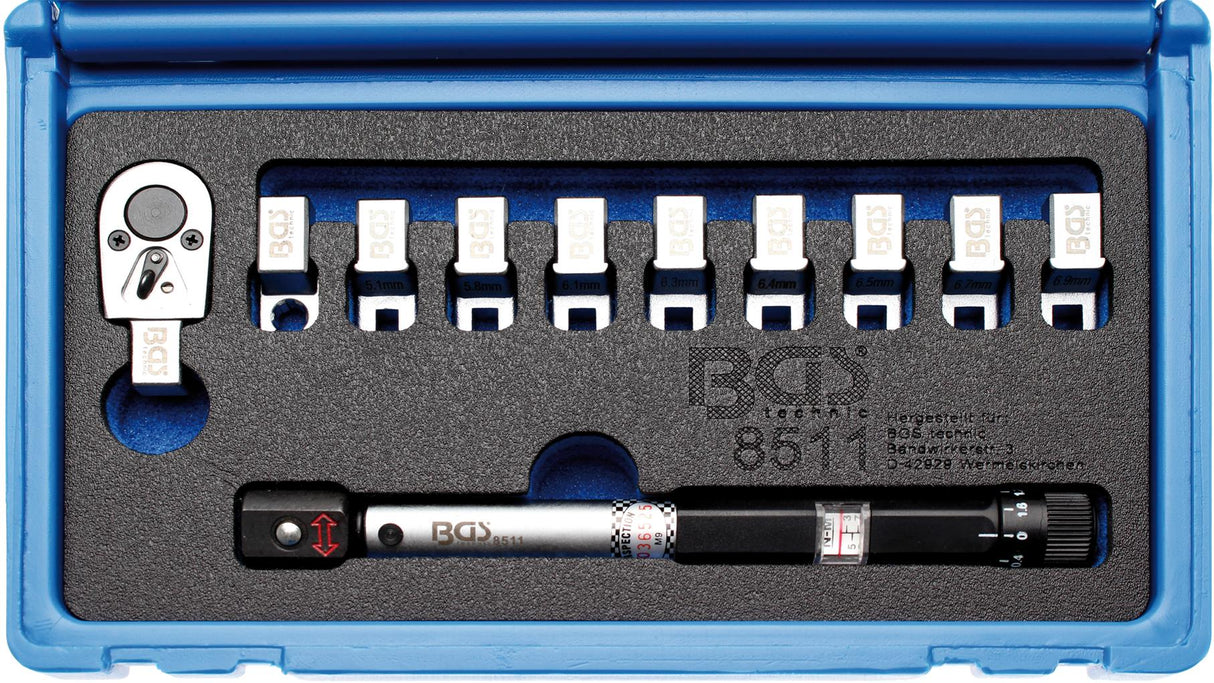 SPOKE TORQUE WRENCH | INTERCHANGEABLE HEADS | 3 - 15 NM (8511)