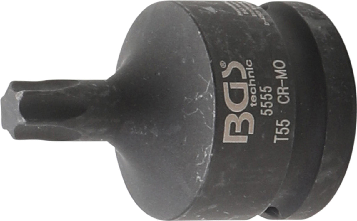 IMPACT BIT SOCKET | 20 MM (3/4") DRIVE | T-STAR (FOR TORX) T55 (5555)