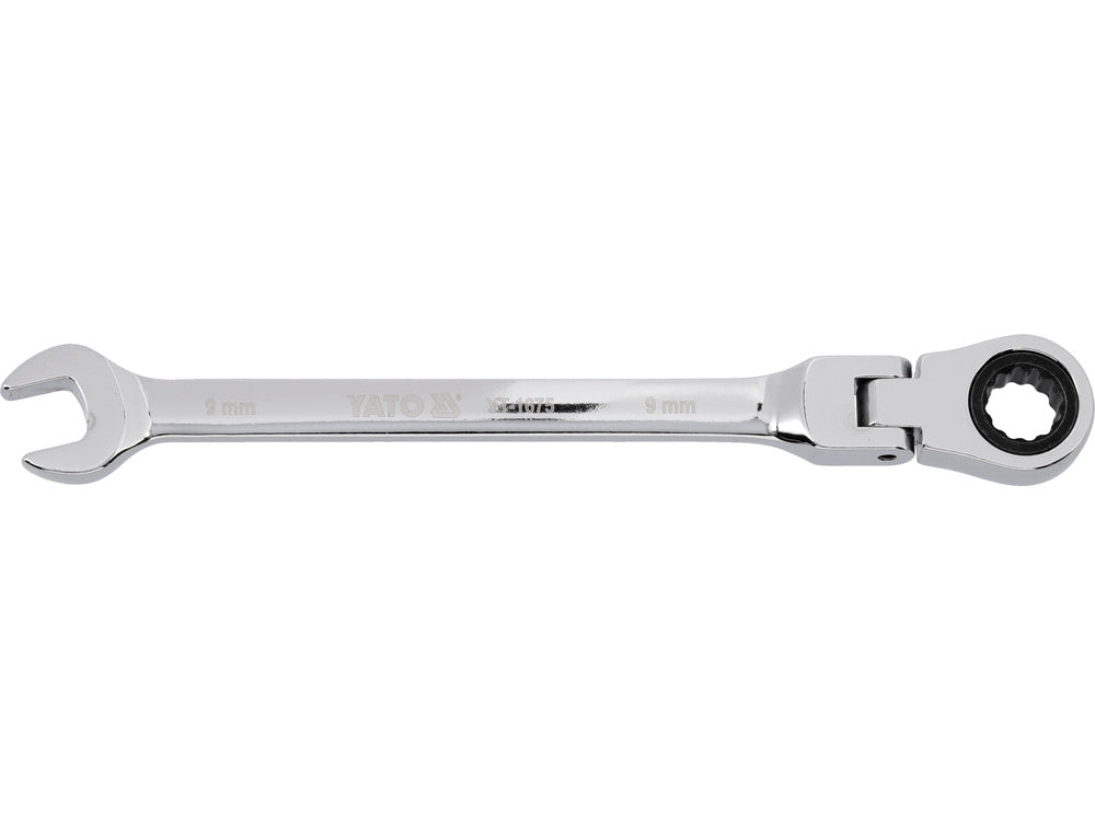 FLEX. RATCHET COMBINATION WRENCH 9MM (YT-1675)