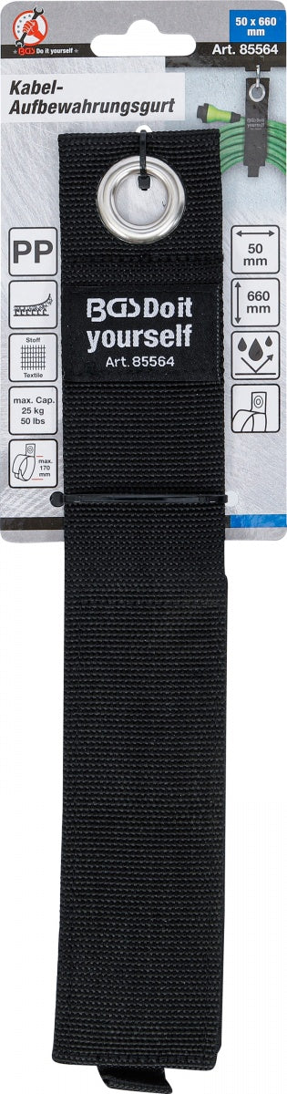 CABLE STORAGE BELT / ORGANIZER | ADJUSTABLE | 50 X 660 MM (85564)