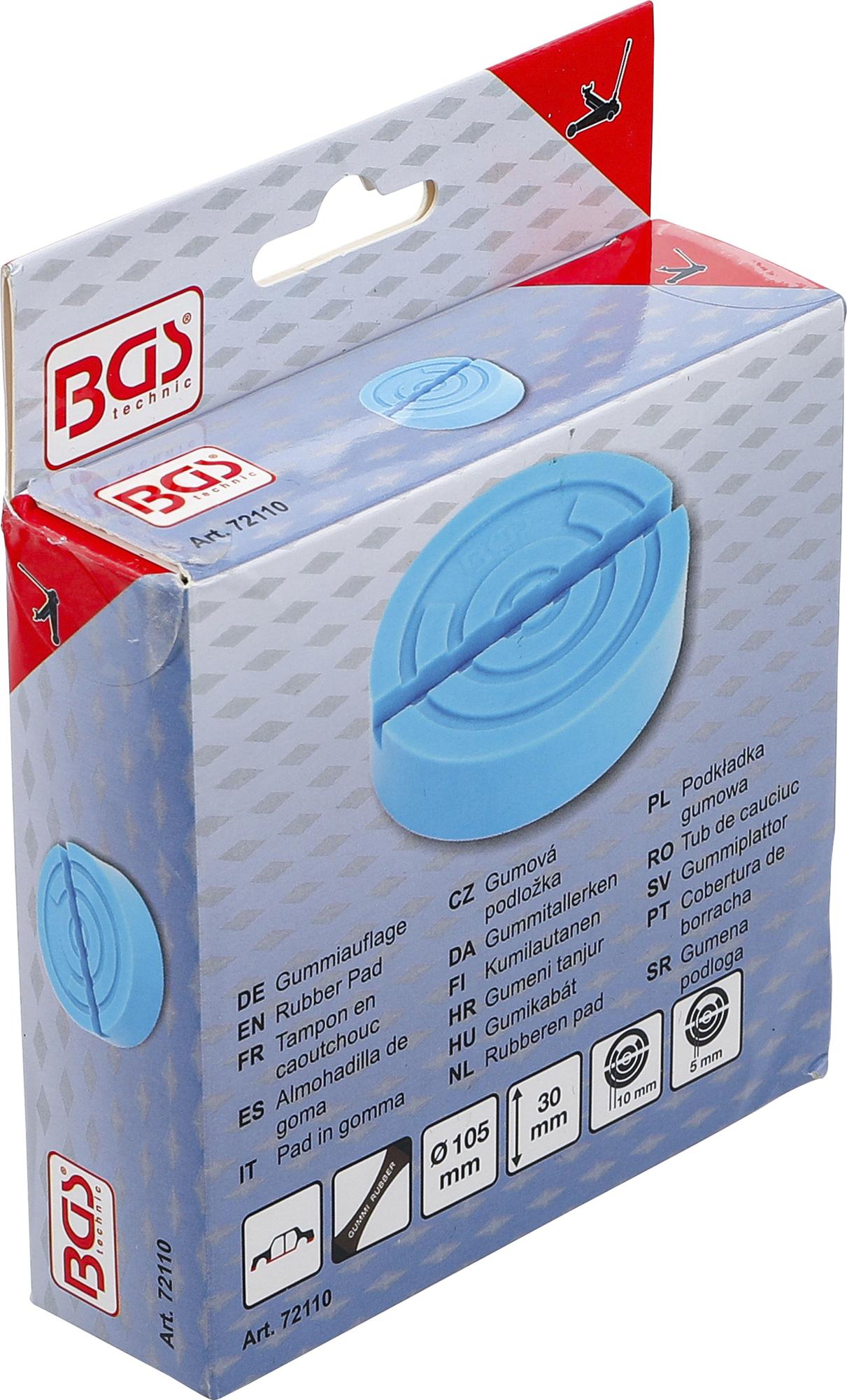 RUBBER PAD | FOR FLOOR JACK | Ø 105 MM (72110)