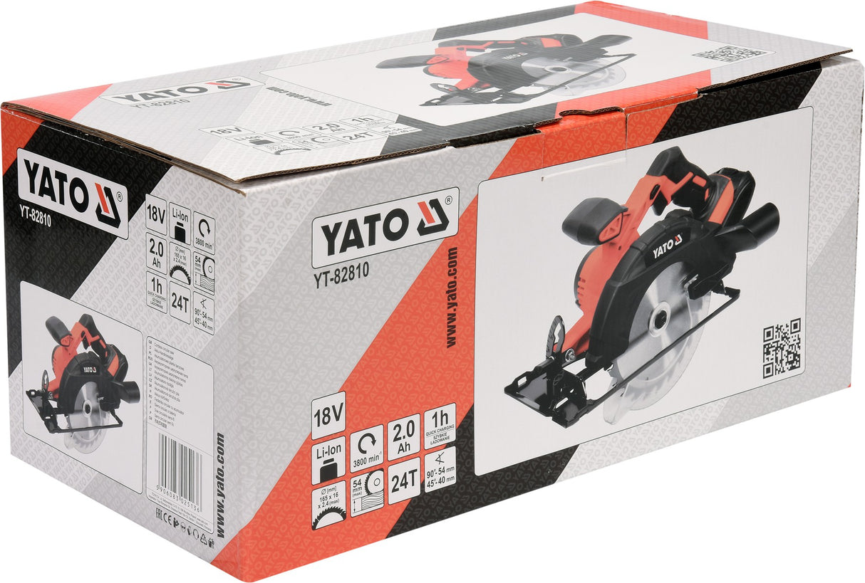 CIRCULAR SAW 18V 165MM - 2AH (YT-82810)