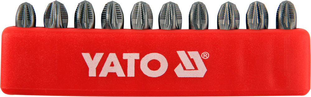 SCREWDRIVER BITS 10PCS PZ3X25MM S2 (YT-0472)