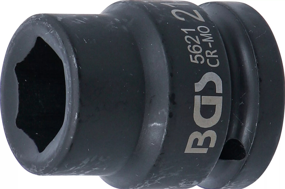 IMPACT SOCKET, HEXAGON | 20 MM (3/4") DRIVE | 21 MM (5621)