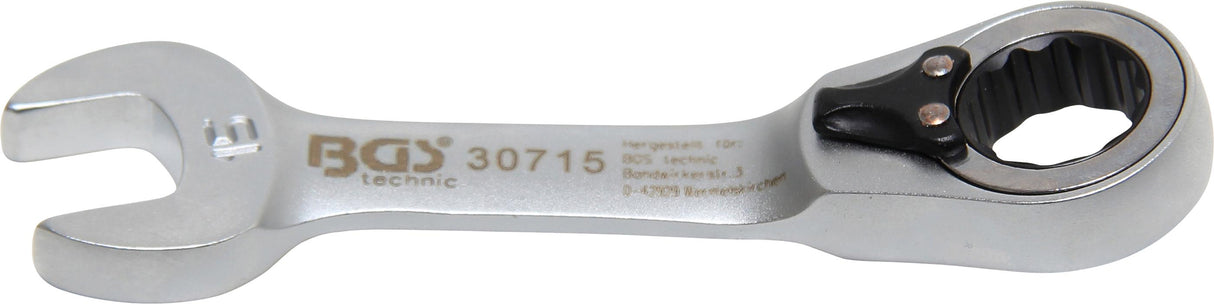 RATCHET COMBINATION WRENCH | SHORT | REVERSIBLE | 15 MM (30715)