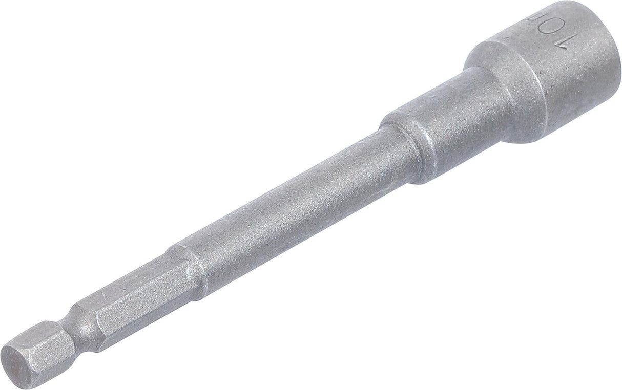 SOCKET, HEXAGON | EXTRA LONG | FOR ELECTRIC DRILLS | 6.3 MM (1/4") DRIVE | 10 MM (2766)