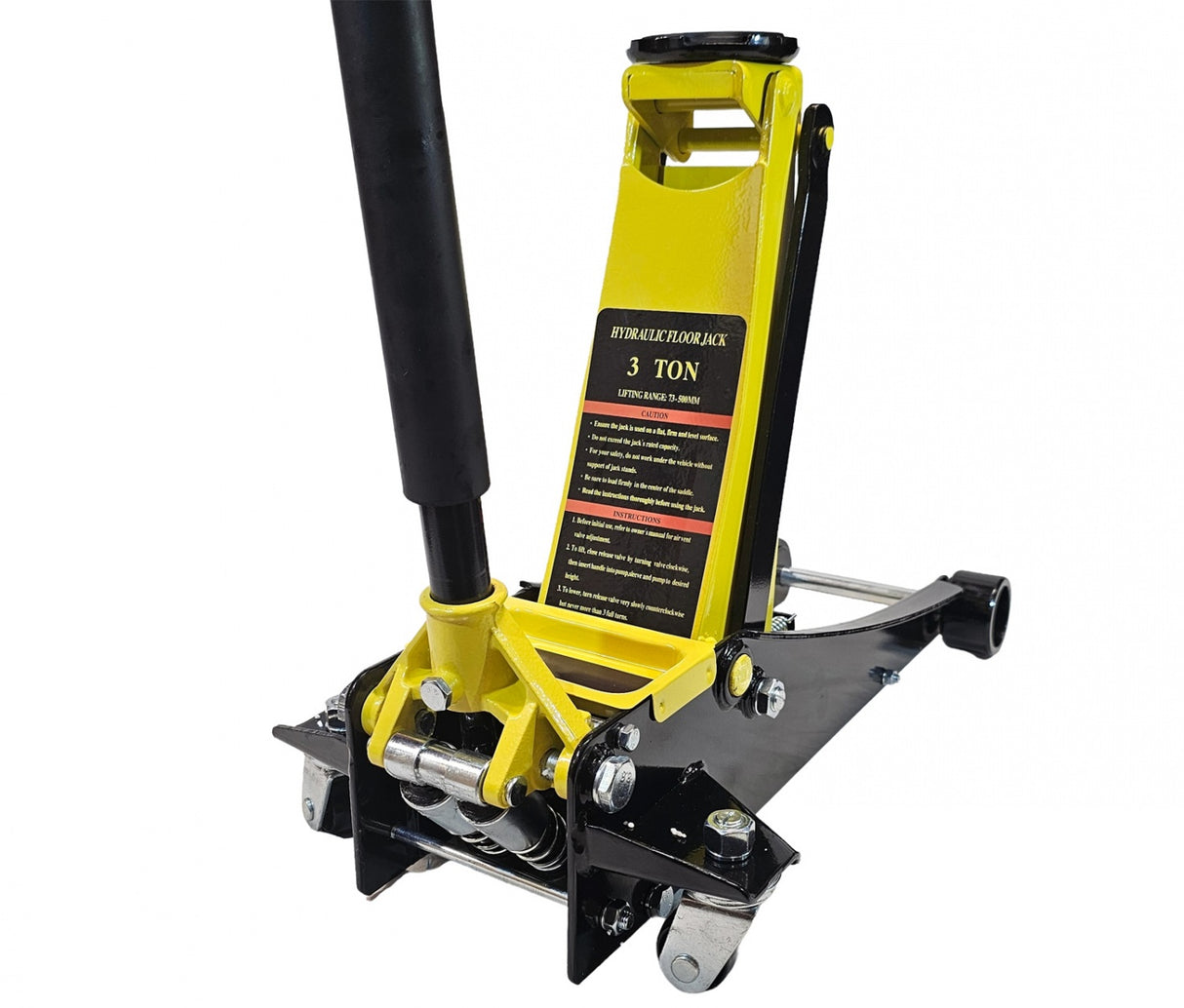 JACK ON WHEELS | HYDRAULIC | LOW PROFILE / DOUBLE PISTON | 73-500 MM | 3 T. (LFJ35-L)