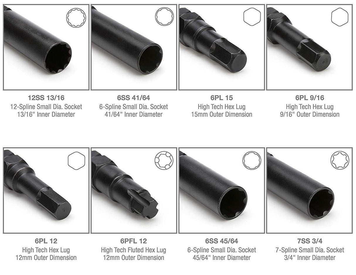 WHEEL BOLT LOCK NUT/LOCK REMOVAL SET | 16 PCS. (WNM16)
