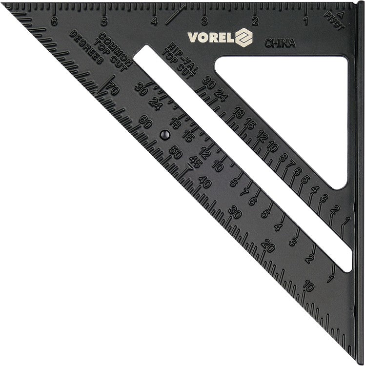 ALUMINIUM TRIANGLE RULER WITH A FOOT (18377)