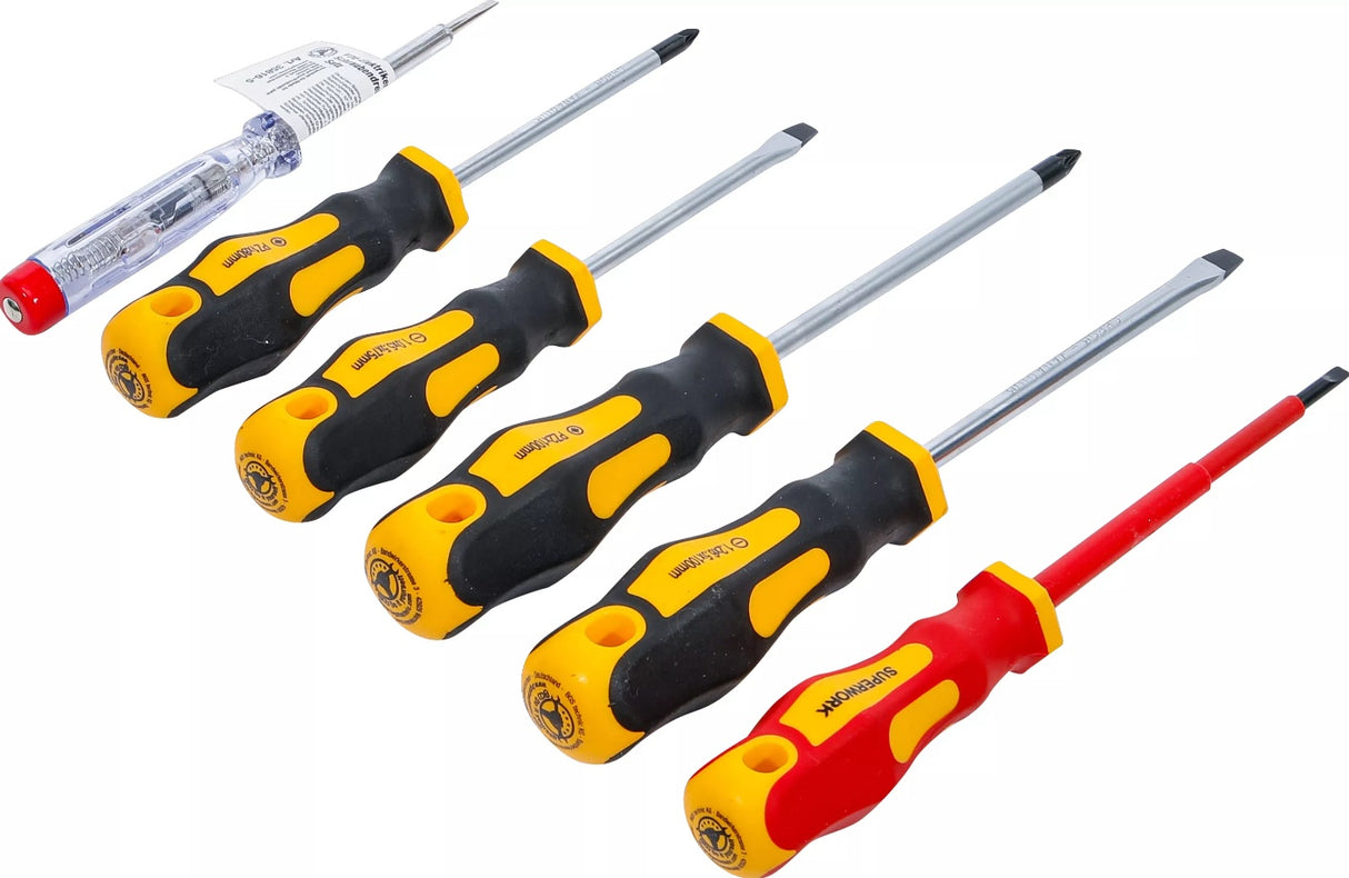VDE ELECTRICIAN'S- / SCREWDRIVER SET | SLOT SL / CROSS SLOT PZ | 6 PCS. (35816)