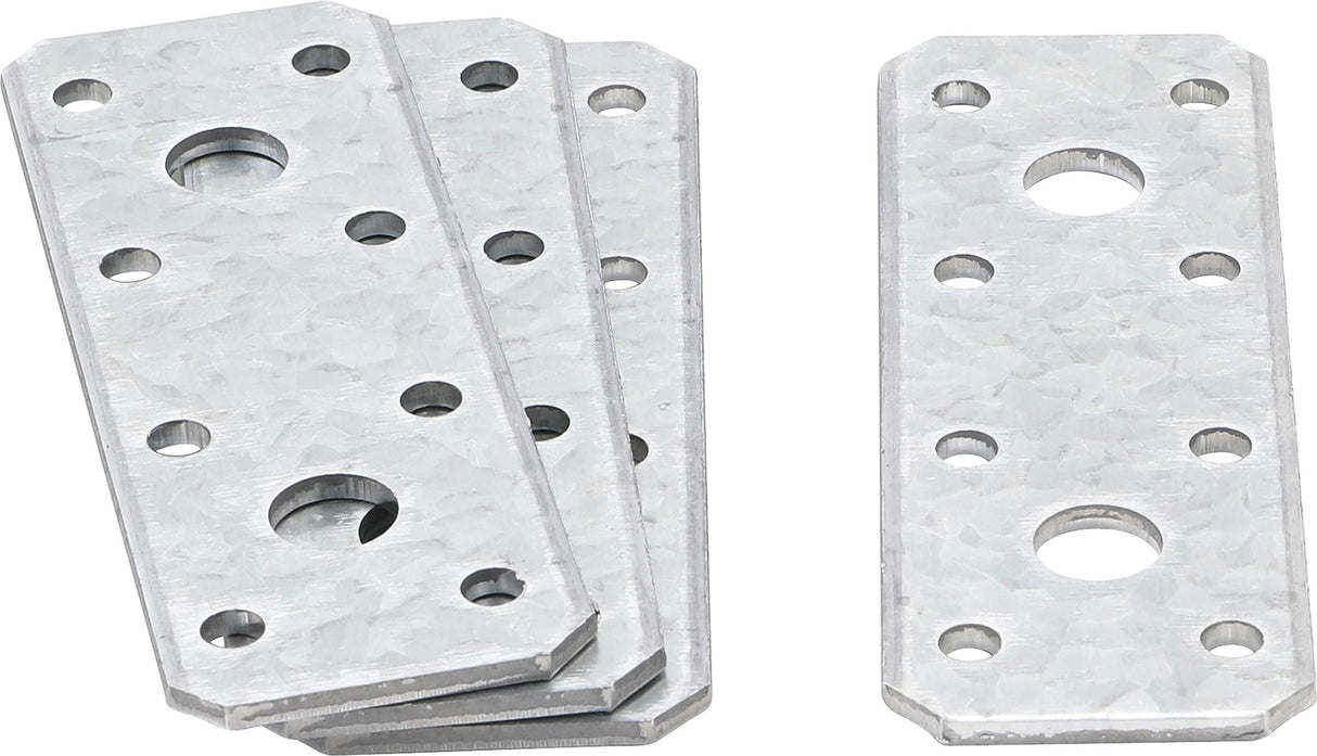 FLAT STEEL CONNECTOR | 100 X 35 X 2 MM | 4 PCS. (80784)