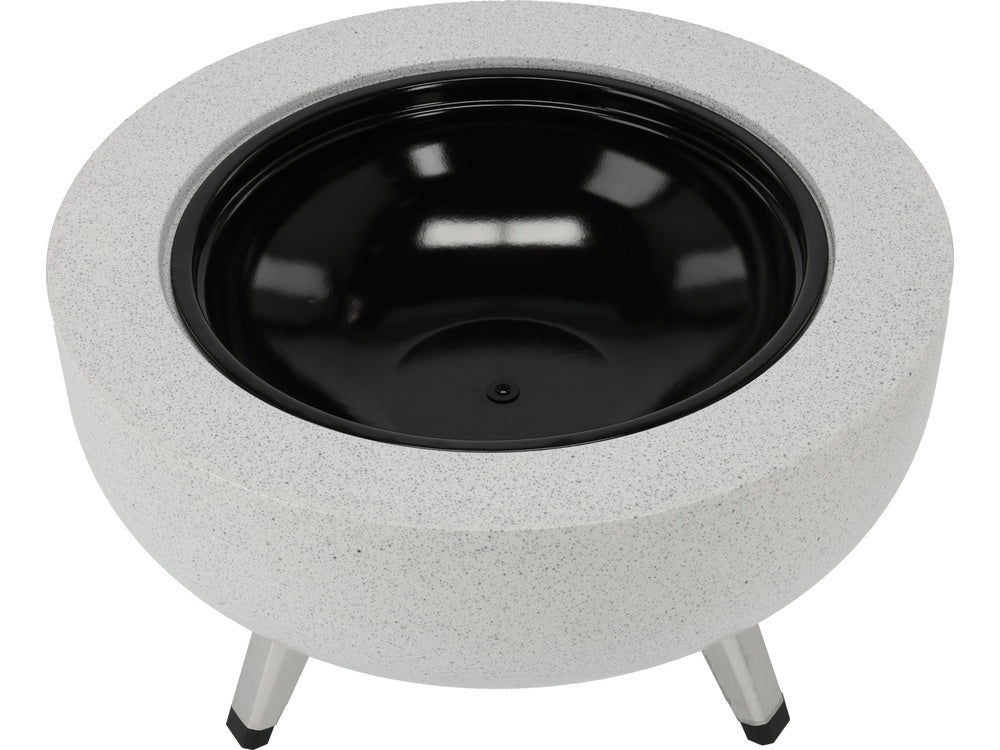 STEEL FIRE PIT 3IN1 WITH GRID 43.5CM (99718)