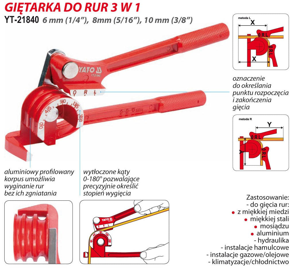 PIPE BENDER 6-10MM (YT-21840)