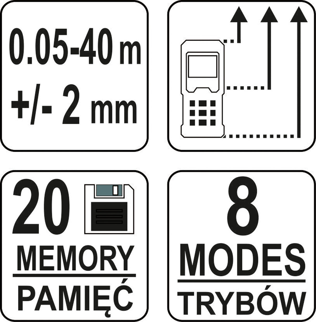 LASER DISTANCE METER 40 M (81790)