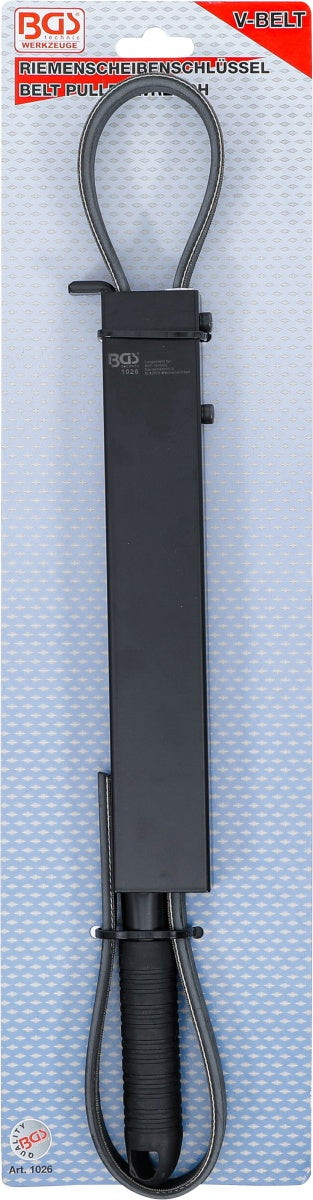 BELT PULLEY WRENCH FOR RIBBED AND FLAT DRIVE BELTS (1026)