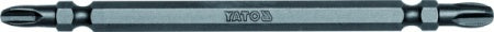 BIT CROSS DOUBLE-ENDED 1/4"X110 MM, SIZE PH3-PH3, S2 20 PCS. (YT-7890)