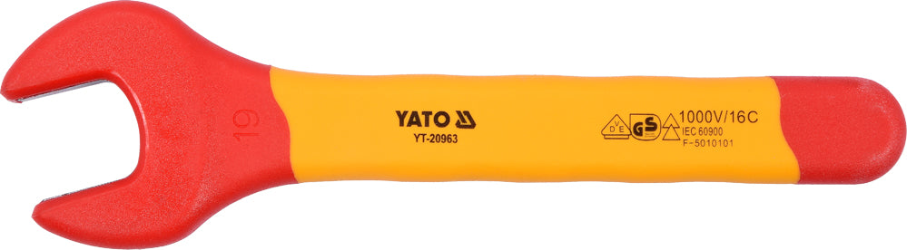 INSULATED OPEN END WRENCH 19MM VDE (YT-20963)