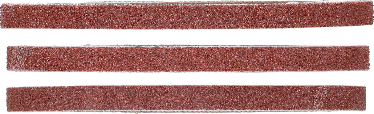 GRINDING BELT SET | FOR BGS 8853 | 10 MM X 330 MM | K 60 - 80 - 120 | 12 PCS. (8853-1)