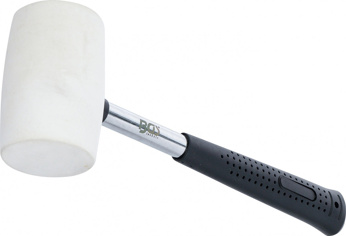 RUBBER HAMMER | METAL HANDLE | WHITE HEAD | Ø 48 MM | 250 G (70139)