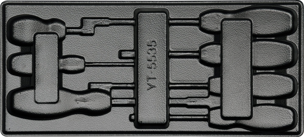 PVC TRAY FOR 7PCS SCREWDRIVERS / EMPTY (YT-55351)