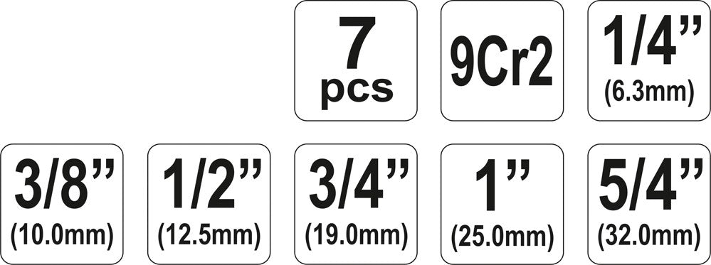 RATCHET DIE STOCKS 6PCS (YT-2900)