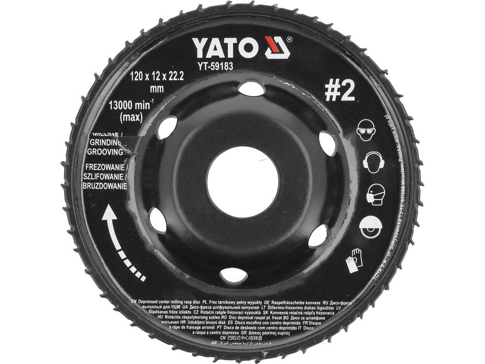 MILLING RASP WHEEL FOR ANGLE GRINDERS (YT-59183)
