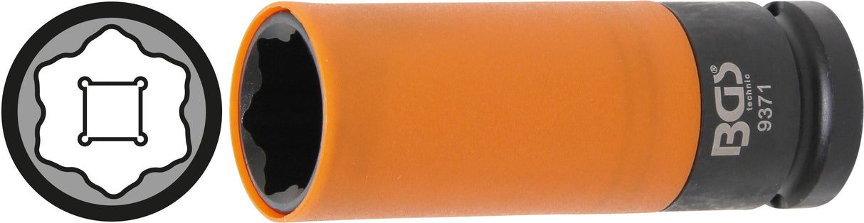 PROTECTIVE SLEEVE IMPACT SOCKET | FOR HYUNDAI I30, TUCSON & KIA | 12.5 MM (1/2") DRIVE | 21 MM (9371)