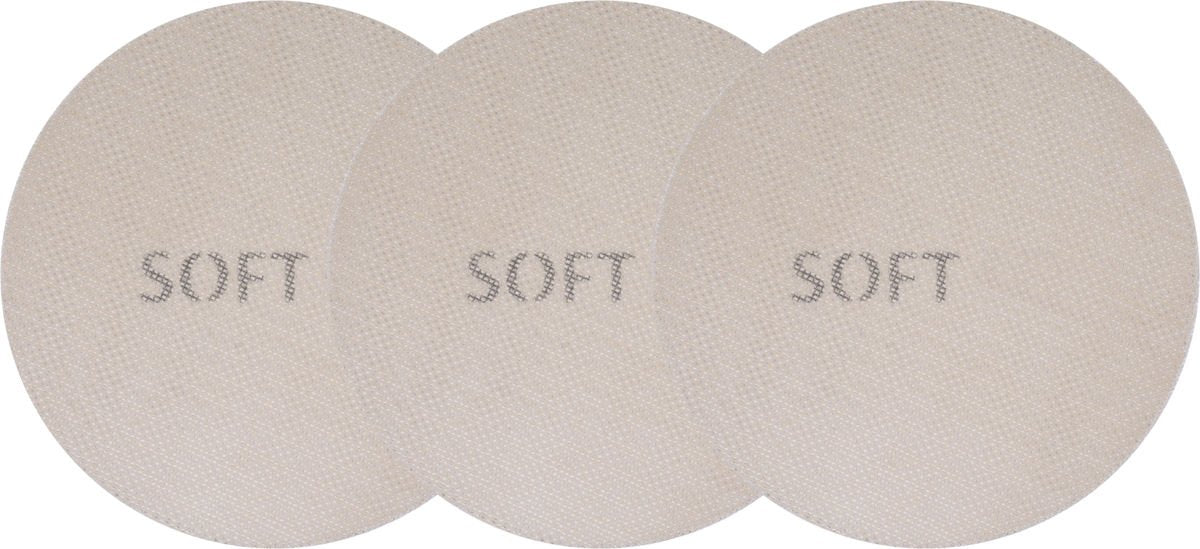 SANDING MESH ROUND | SOFT | DUST-PERMEABLE VELOUR | 225 MM / P120 | 3 PCS. (YT-84573)