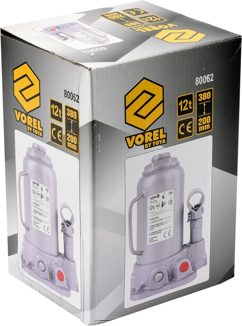 HYDRAULIC BOTTLE JACK 12T (80062)