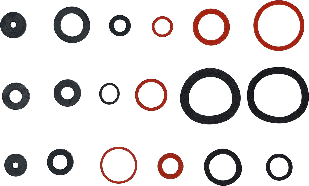 SEAL RING ASSORTMENT | RUBBER AND FIBREGLASS | 141 PCS. (8059)