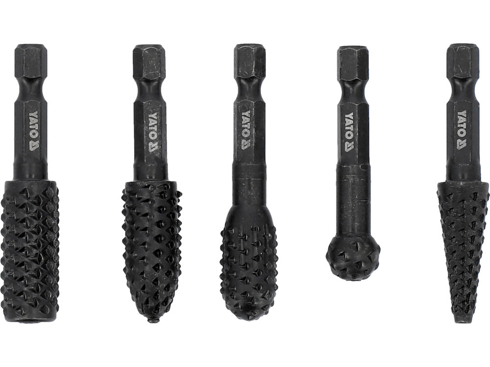 5 PCS ROTARY FILES FOR WOOD SET HEX (YT-61747)