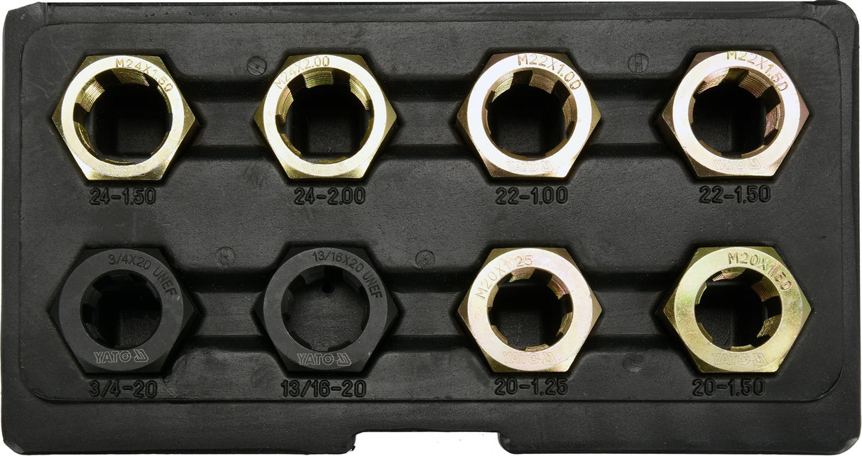 AXLE SPINDLE RETHREADING SET 8 PCS (YT-17695)