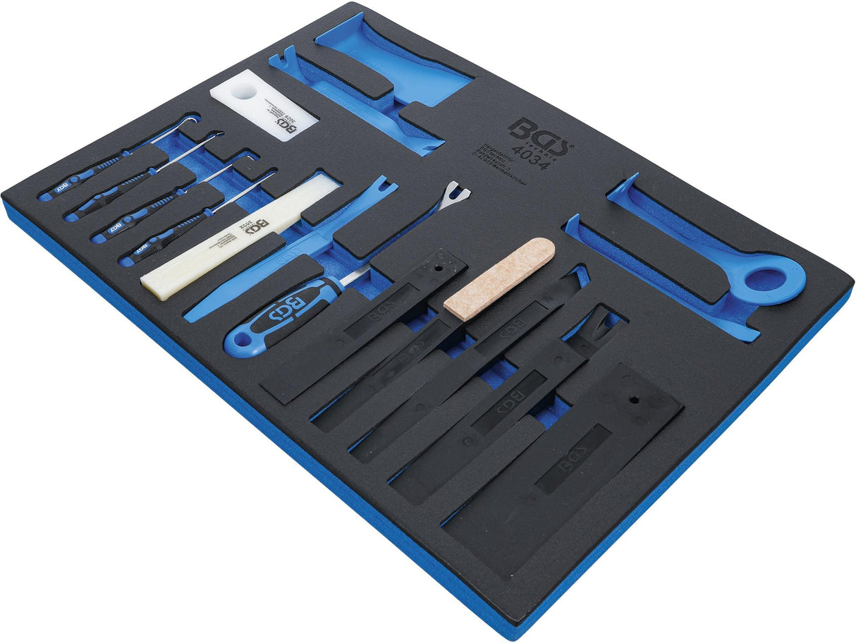 TOOL TRAY 3/3: RELEASE TOOLS, ASSEMBLY WEDGE AND HOOK SET | 17 PCS. (4034)