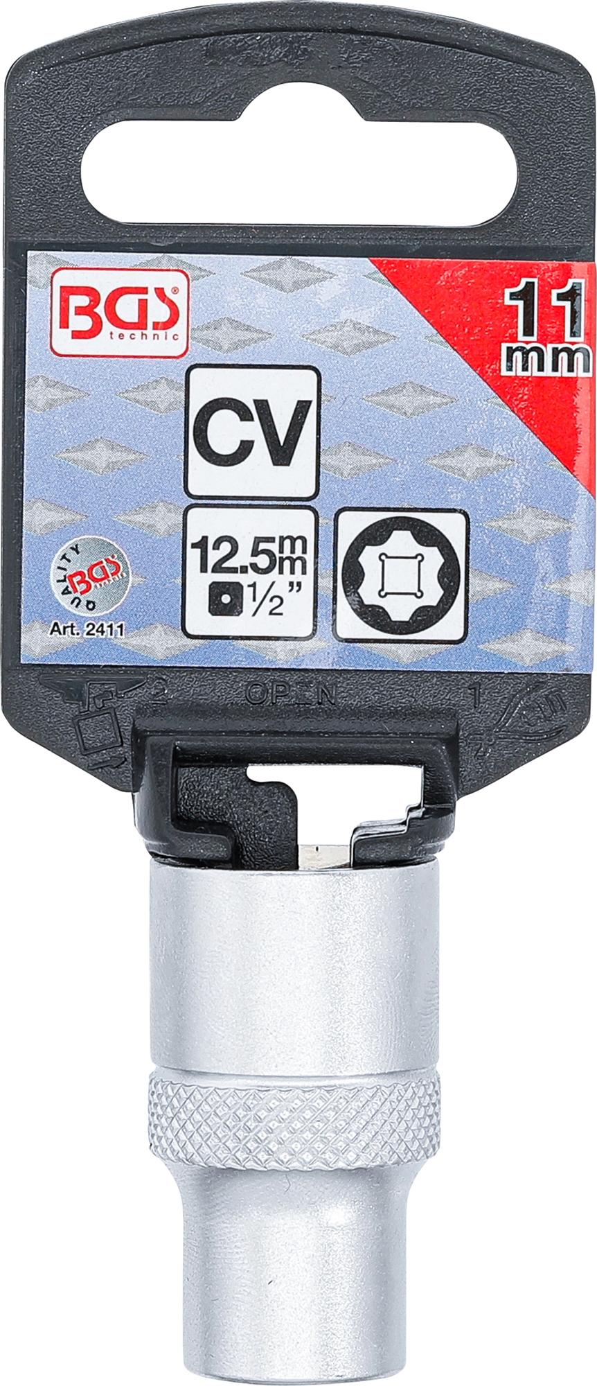 SOCKET, SUPER LOCK | 12.5 MM (1/2") DRIVE | 11 MM (2411)