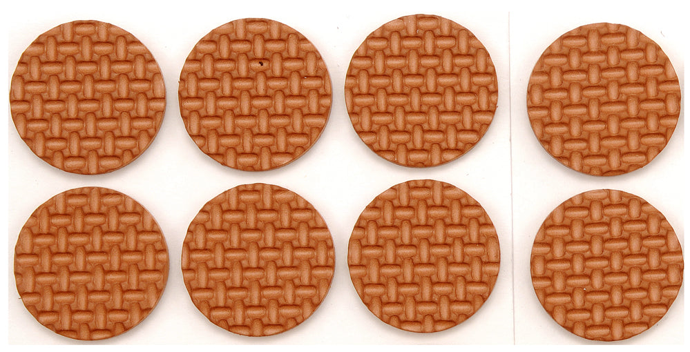 ADHESIVE PADS FOR FURNITURE BROWN 38MM | 8 PCS. (74883)