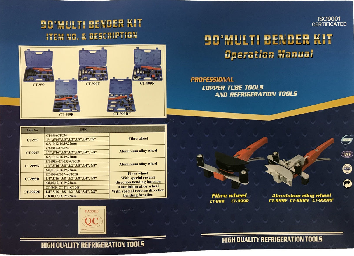 PIPE BENDING SET | MULTIFUNCTIONAL | 90° (CT999RF)