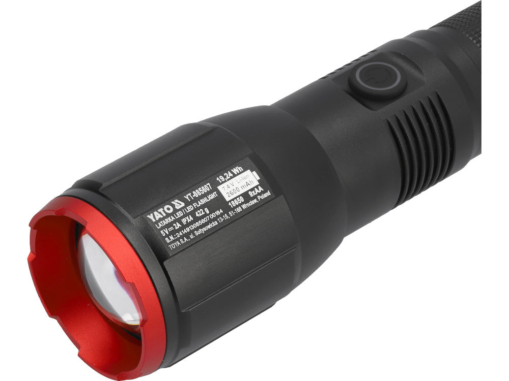 RECHARGEABLE/9XAA FLASHLIGHT 50W 5000LM (YT-085607)