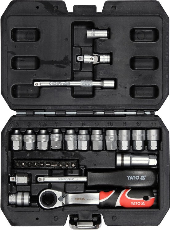 GO THROUGH SOCKET SET SPLINE 1/4 (YT-38650)