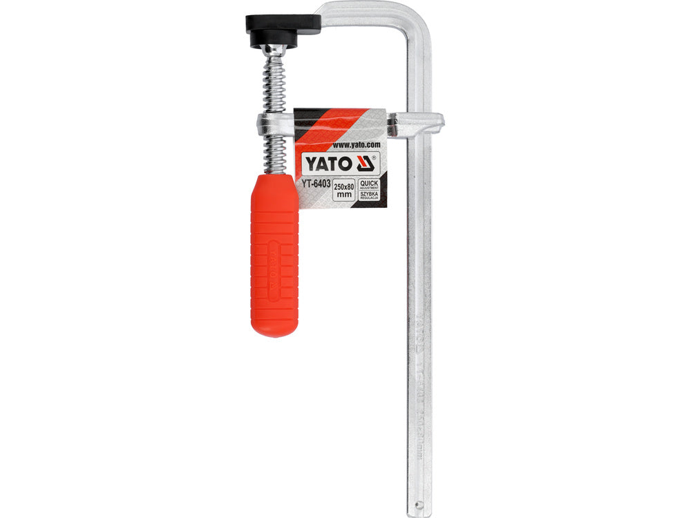 FORGED F CLAMP 250X80MM CHROMED (YT-6403)